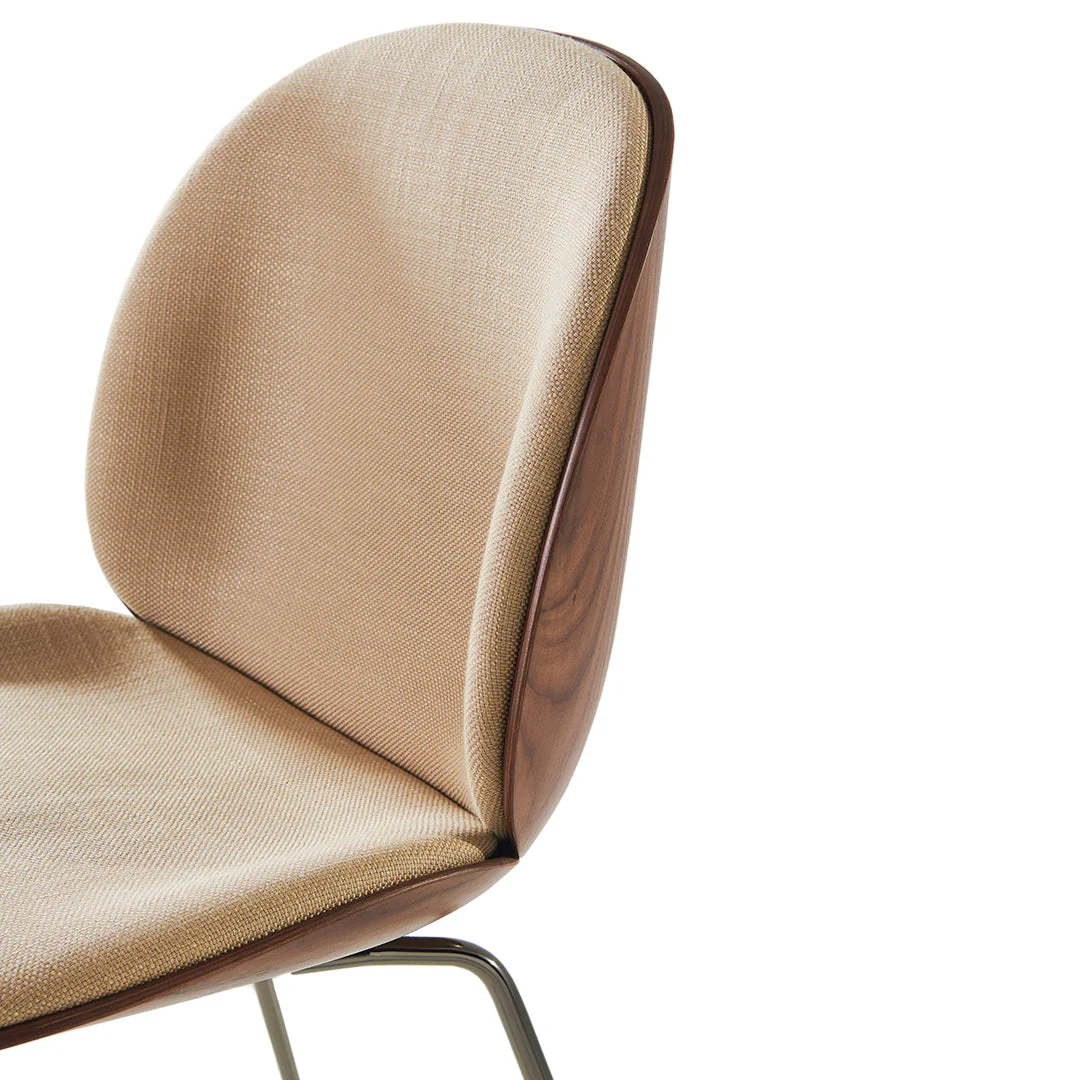 Beetle Dining Chair - Front Upholstered - Conic Base - 3D Veneer Shell - Image 28