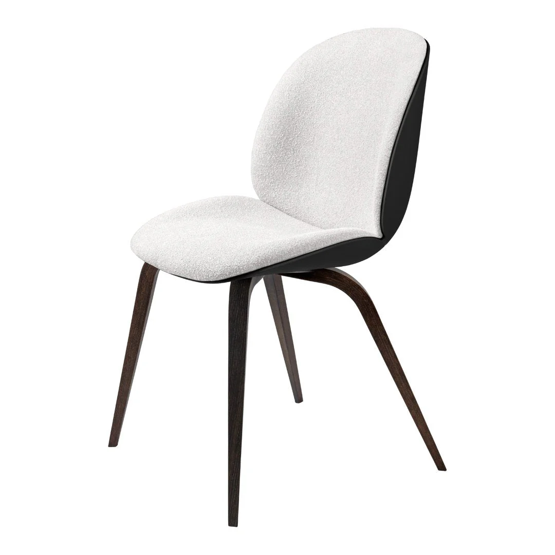 Beetle Dining Chair - Front Upholstered - Smoked Oak Base - Image 3