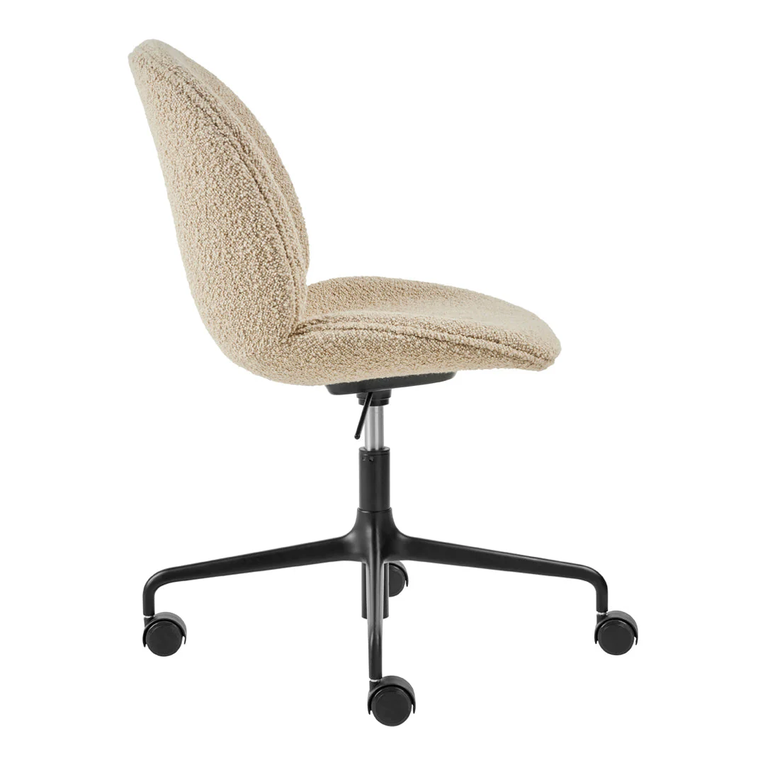 Beetle Meeting Chair - 4-Star Base w/ Casters - Height Adjustable - Fully Upholstered - Image 2