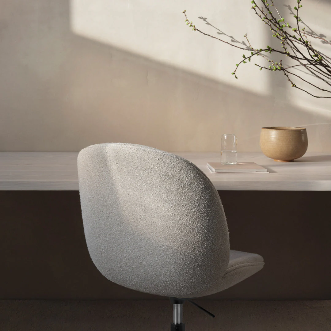 Beetle Meeting Chair - 4-Star Base w/ Casters - Height Adjustable - Fully Upholstered - Image 7