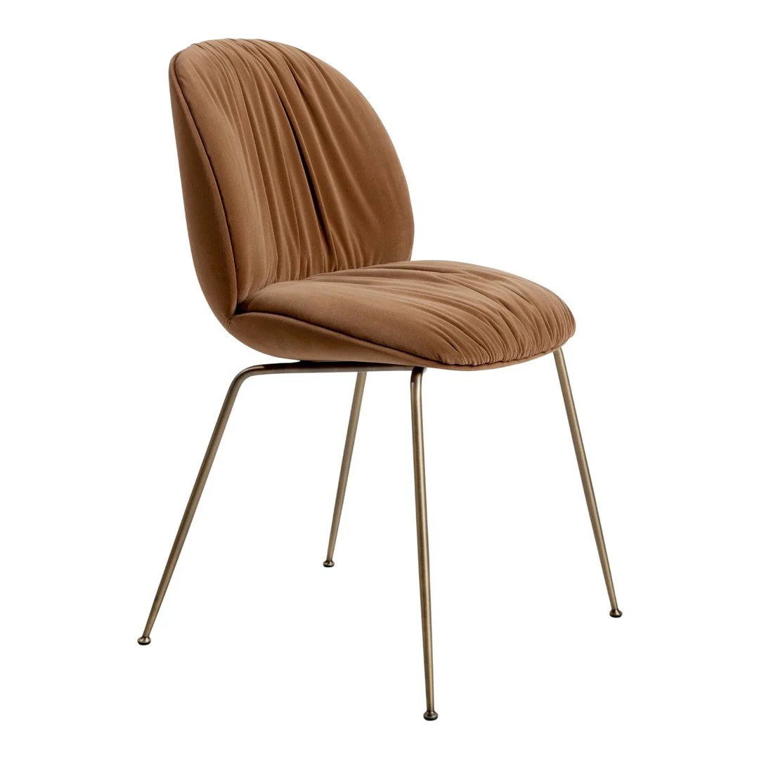Beetle Soft Dining Chair - Conic Base - Fully Upholstered