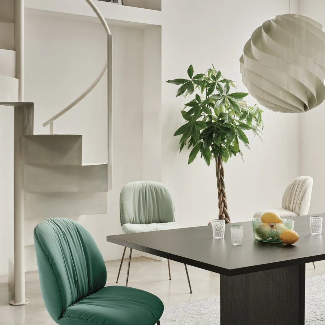 Beetle Soft Dining Chair - Conic Base - Fully Upholstered - Image 4