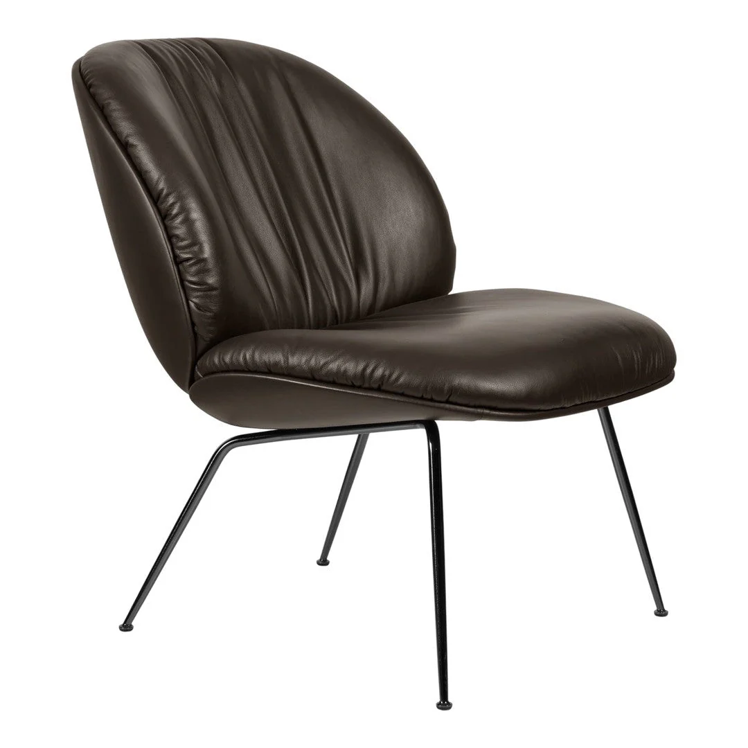 Beetle Soft Lounge Chair - Conic Base - Fully Upholstered