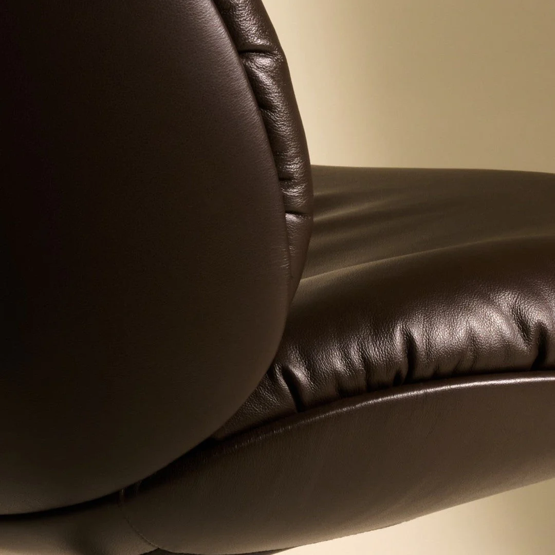 Beetle Soft Lounge Chair - Conic Base - Fully Upholstered - Image 4