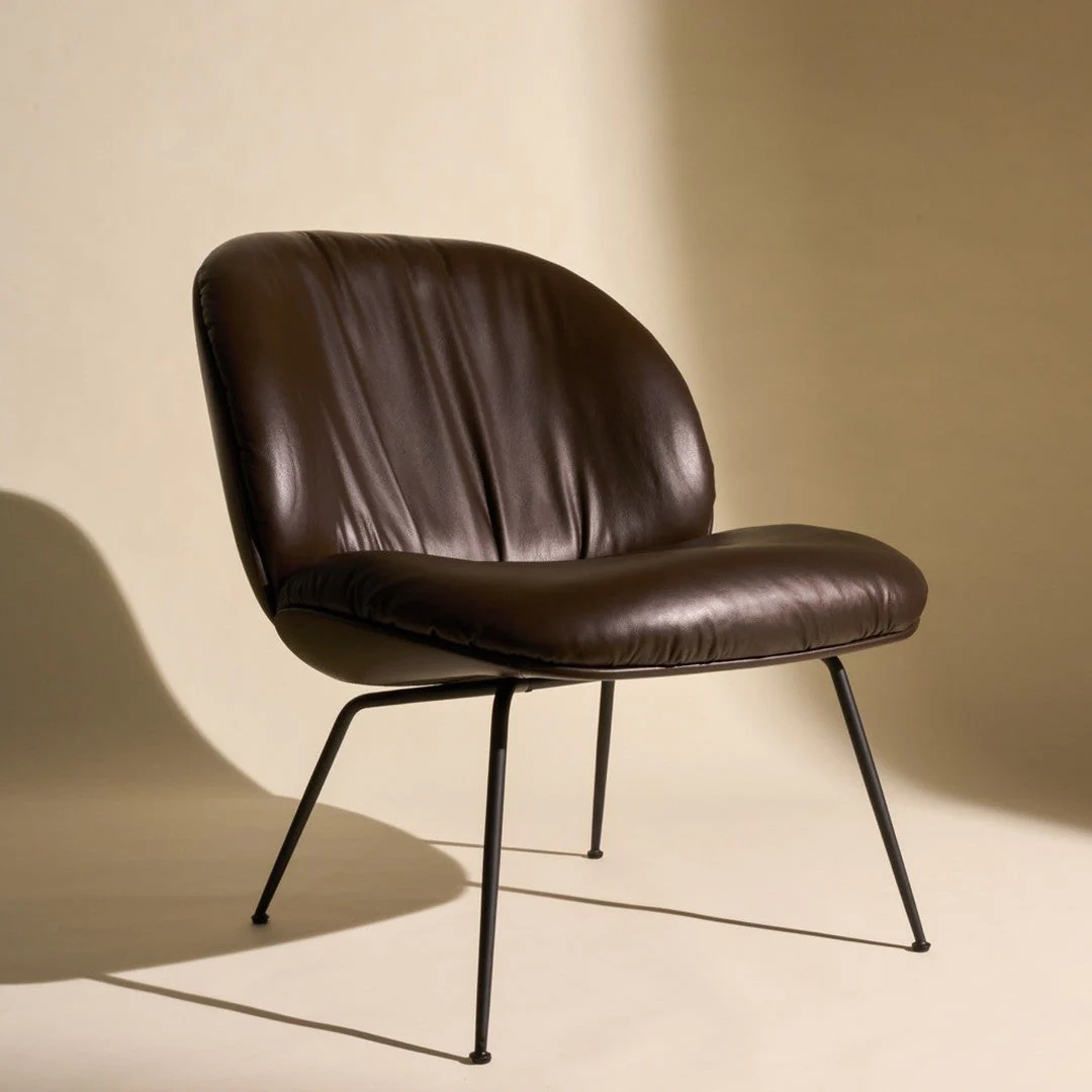 Beetle Soft Lounge Chair - Conic Base - Fully Upholstered - Image 6