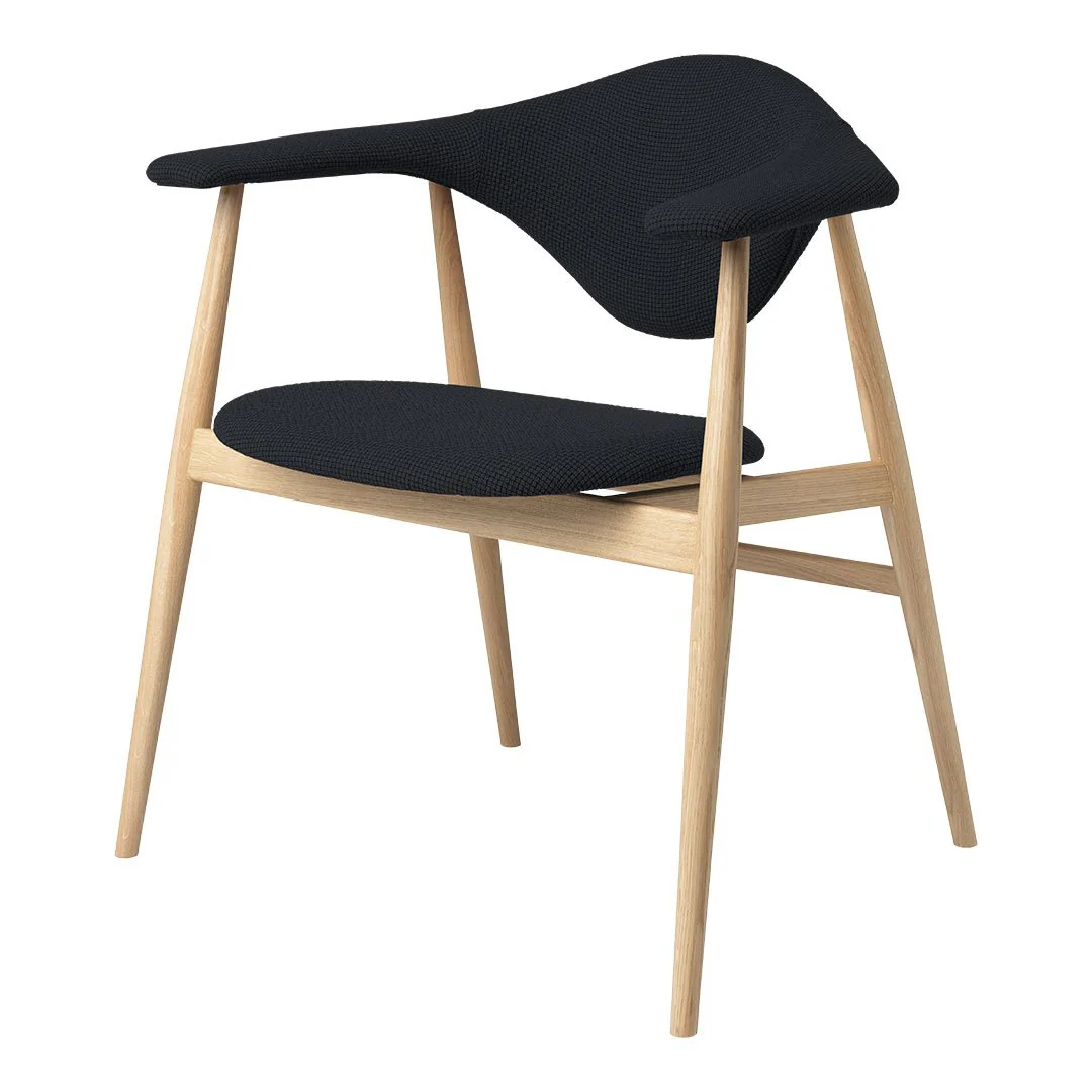 Masculo Dining Chair - Wood Base - Image 11