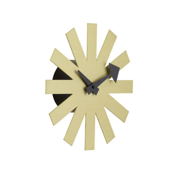 Nelson Asterisk Clock Brass - Image 2