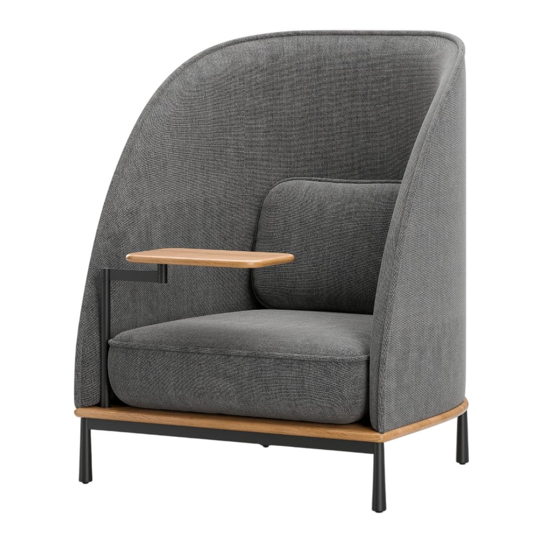 Arc High Back Lounge Chair w/ Tablet - Image 13