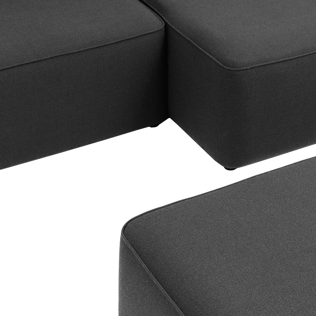 Rope Sofa Chaise Lounge w/ Pouf - Image 13