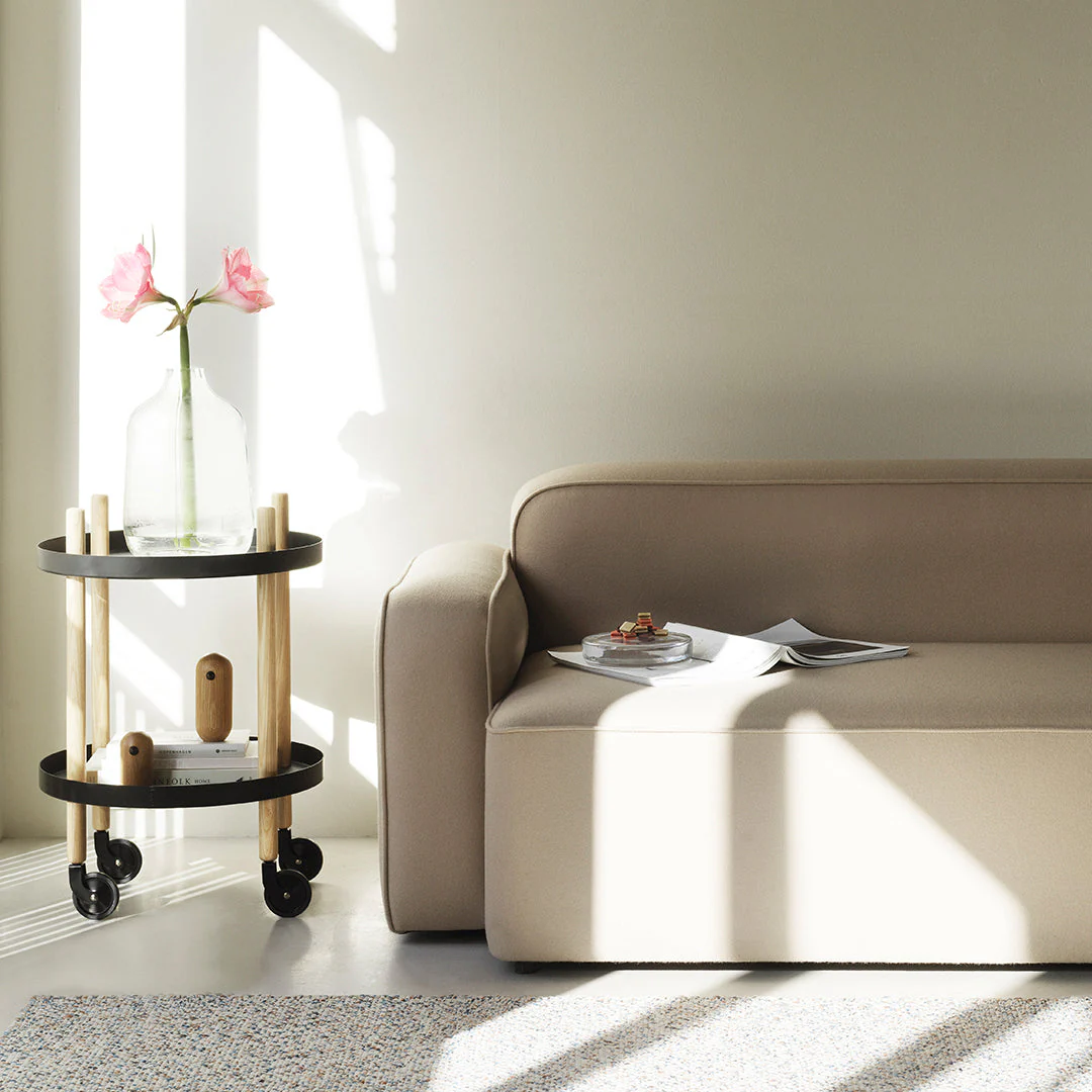 Rope Sofa Chaise Lounge w/ Pouf - Image 15