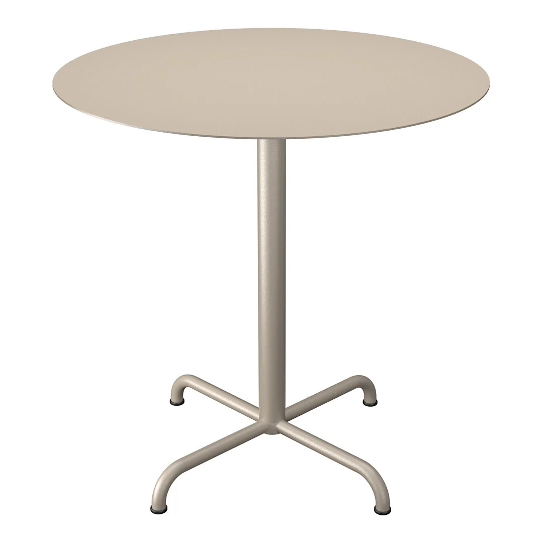 PICO Outdoor Café Table w/ 4-Star Base - Round - Image 10