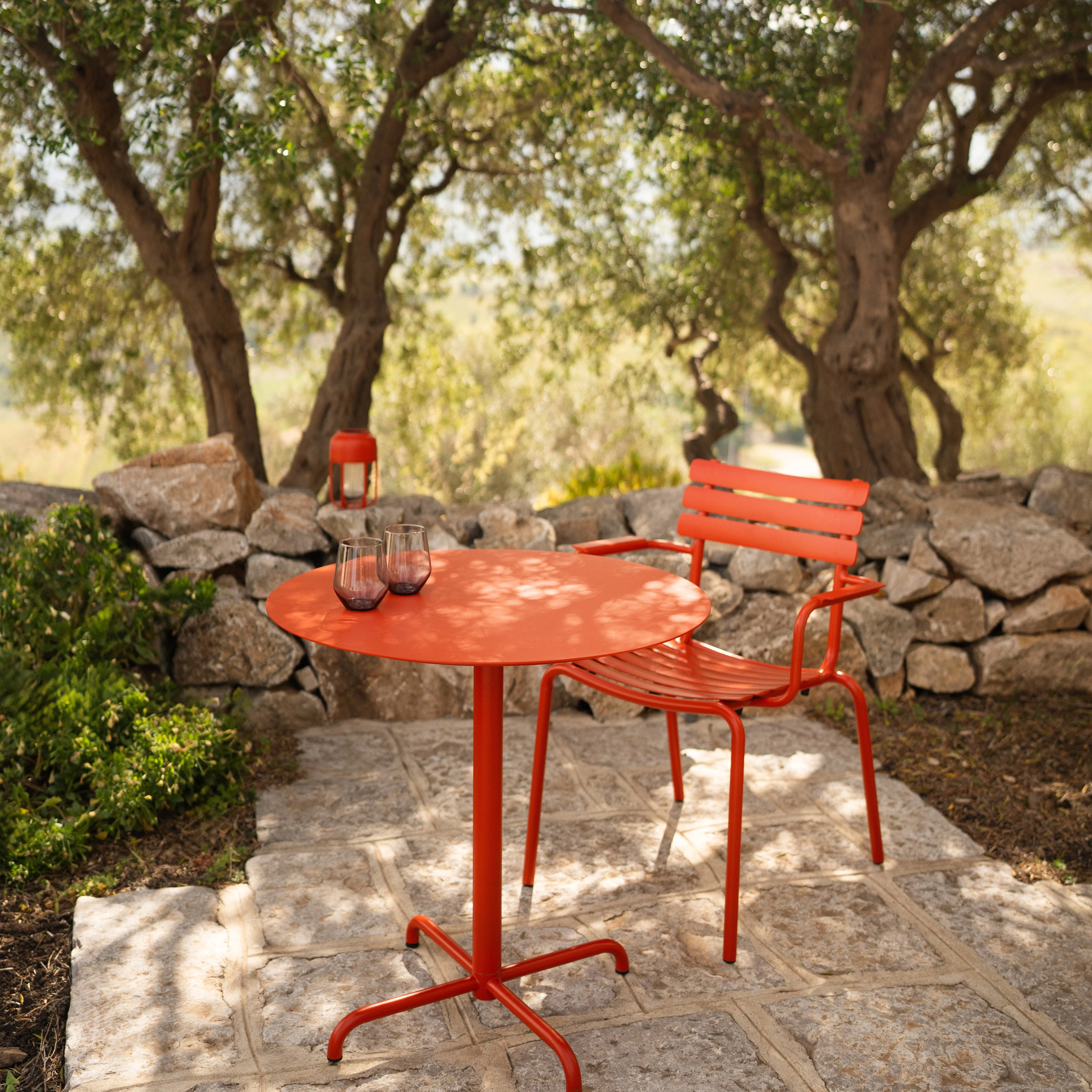 PICO Outdoor Café Table w/ 4-Star Base - Round - Image 4