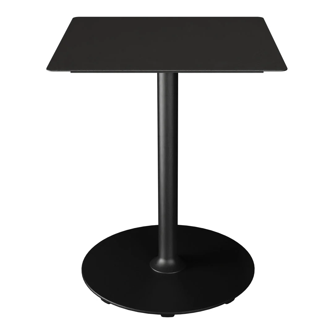 PICO Outdoor Café Table w/ Round Base - Square - Image 2