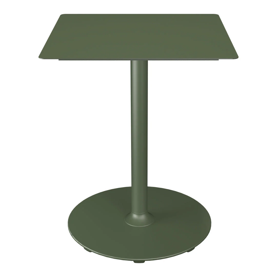PICO Outdoor Café Table w/ Round Base - Square - Image 3