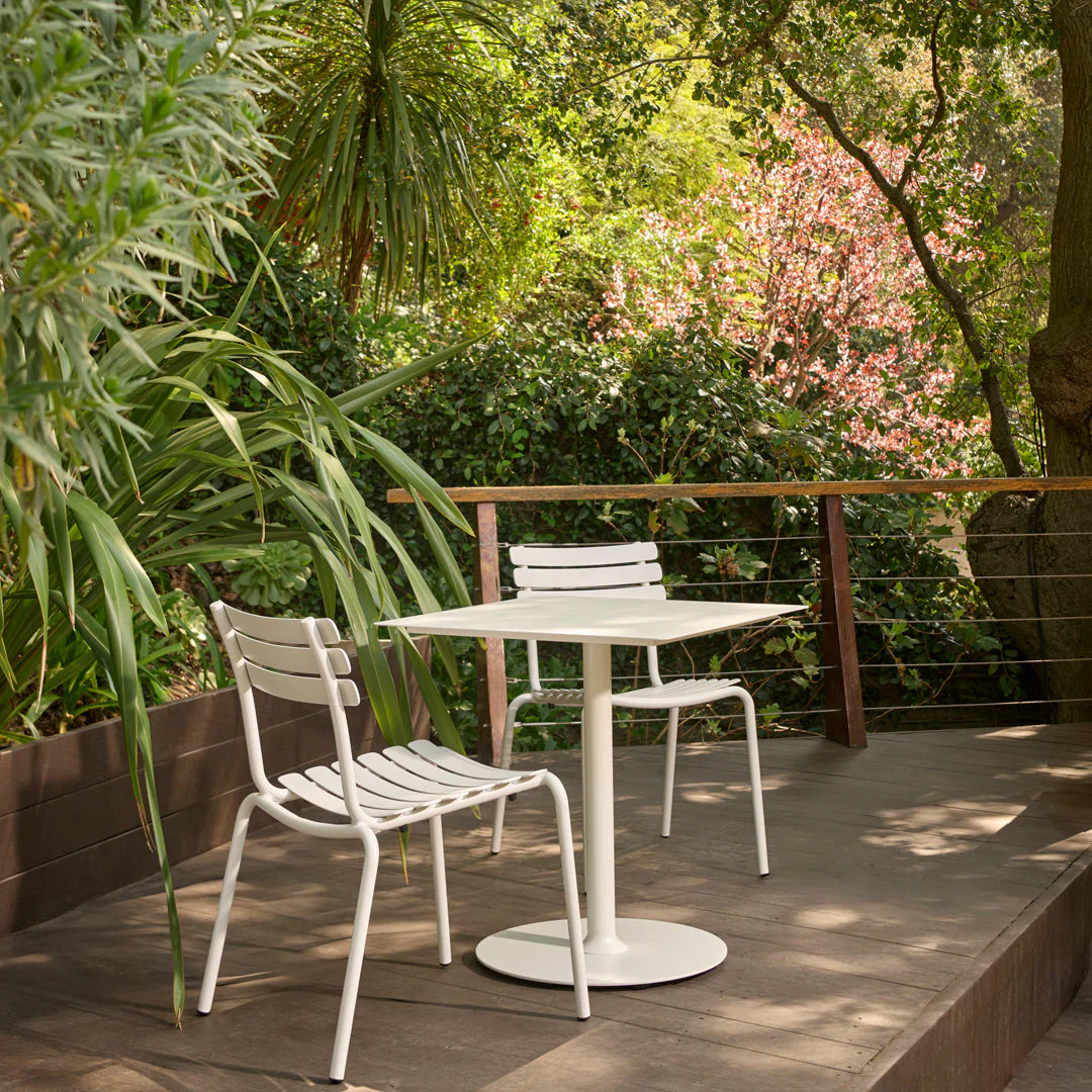 PICO Outdoor Café Table w/ Round Base - Square - Image 4