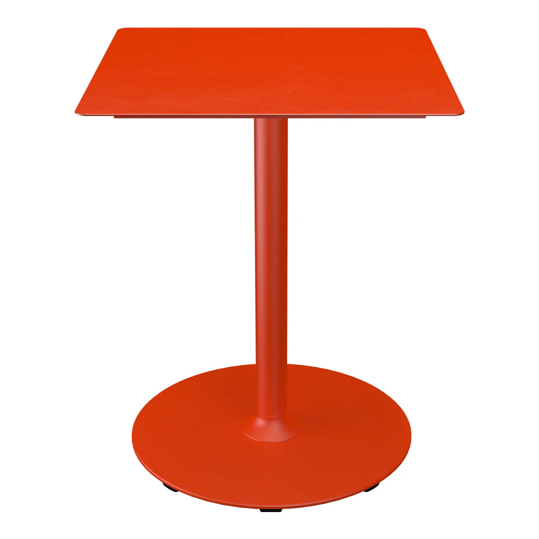 PICO Outdoor Café Table w/ Round Base - Square - Image 9