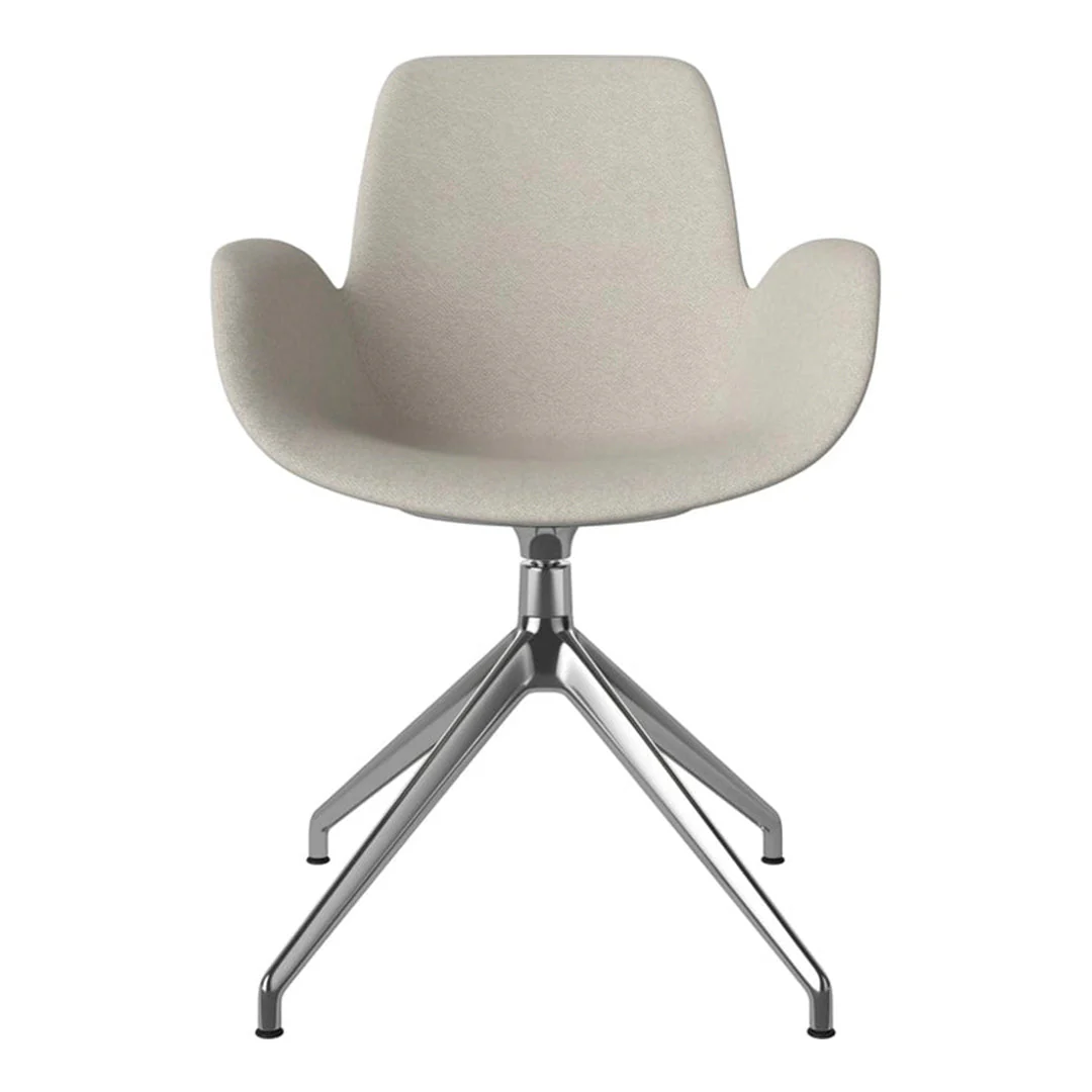 Seed Armchair - Upholstered - 4 - Star Base w/ Gliders - Chrome - Image 62