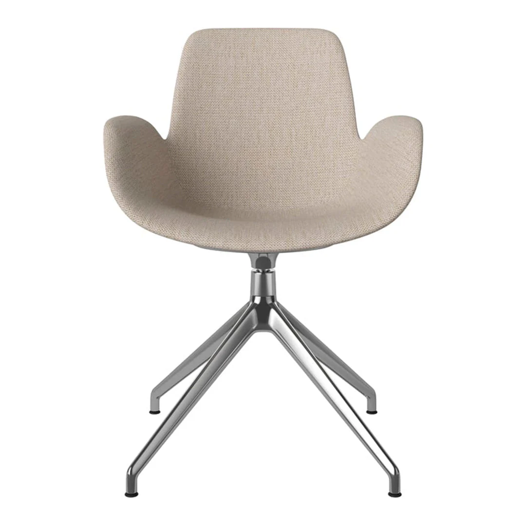 Seed Armchair - Upholstered - 4 - Star Base w/ Gliders - Chrome - Image 71