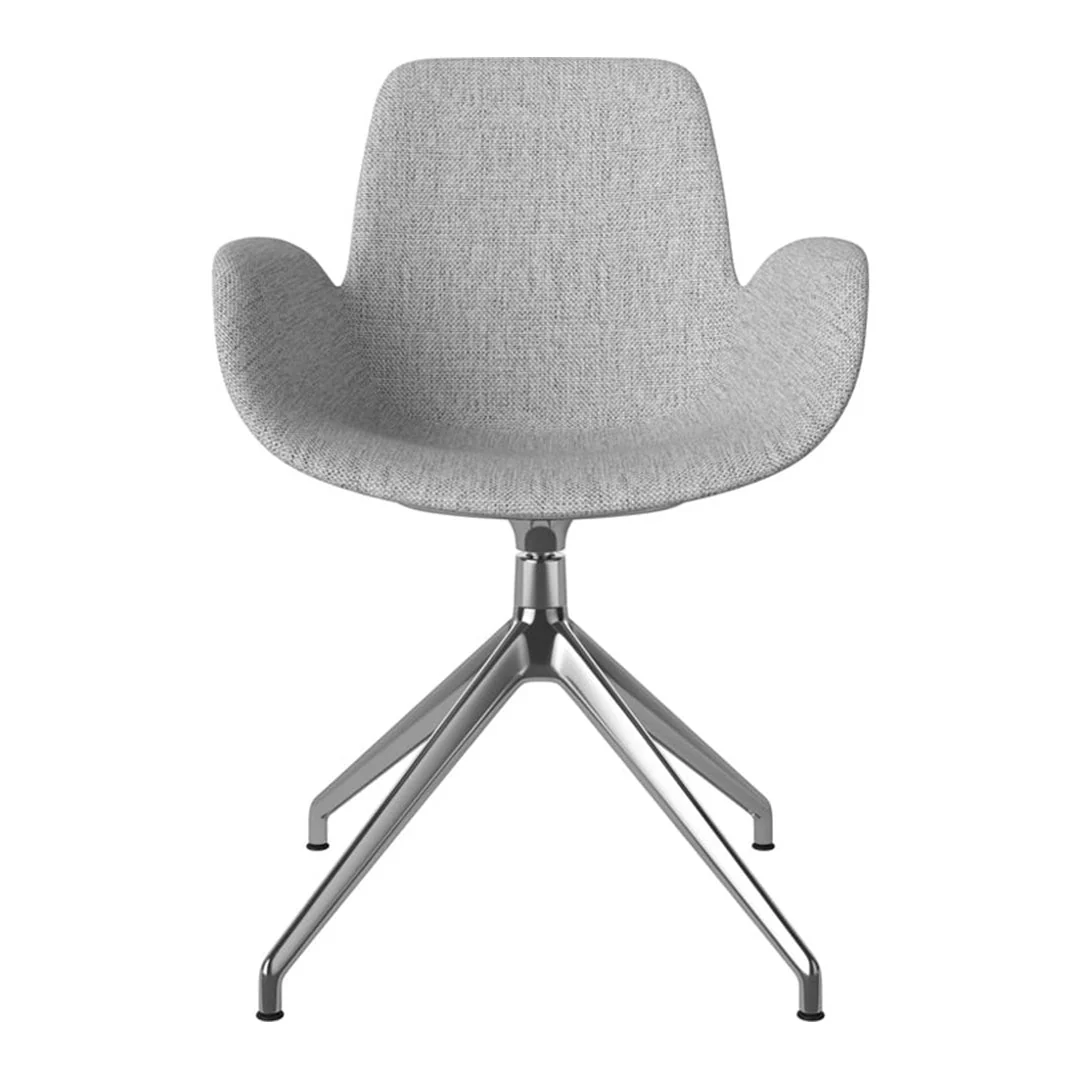 Seed Armchair - Upholstered - 4 - Star Base w/ Gliders - Chrome - Image 72