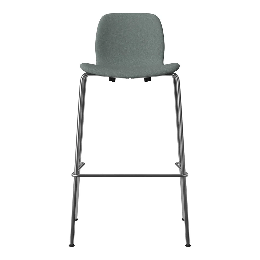 Seed Bar Chair - Upholstered - Chrome Base - Image 3