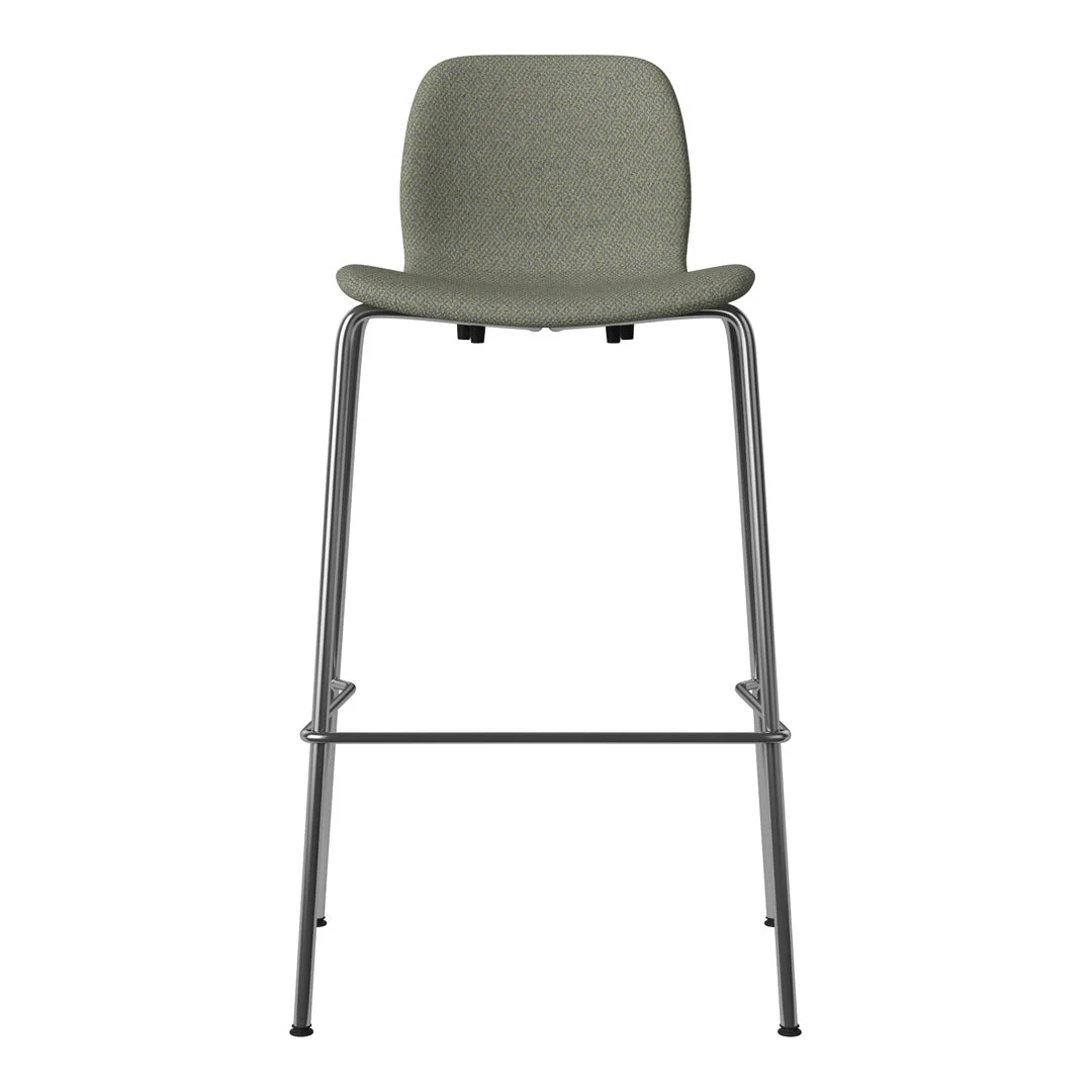 Seed Bar Chair - Upholstered - Chrome Base - Image 56