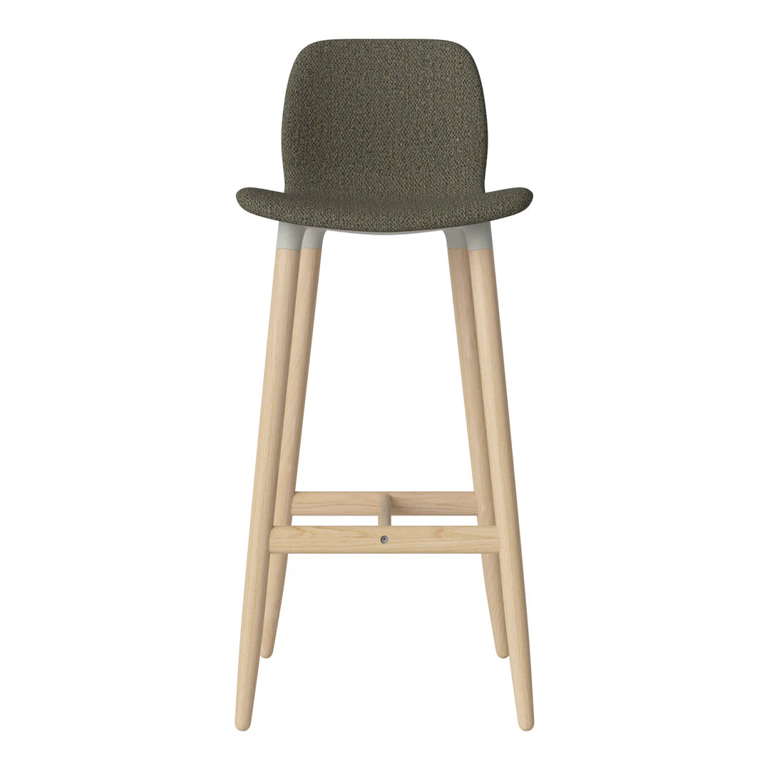 Seed Bar Chair - Upholstered - Oiled Oak Base, White Pigmented - Image 47