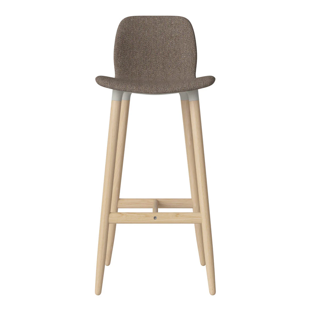 Seed Bar Chair - Upholstered - Oiled Oak Base, White Pigmented - Image 48