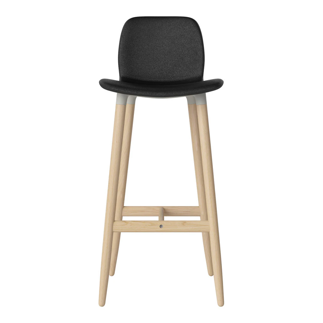 Seed Bar Chair - Upholstered - Oiled Oak Base, White Pigmented - Image 65