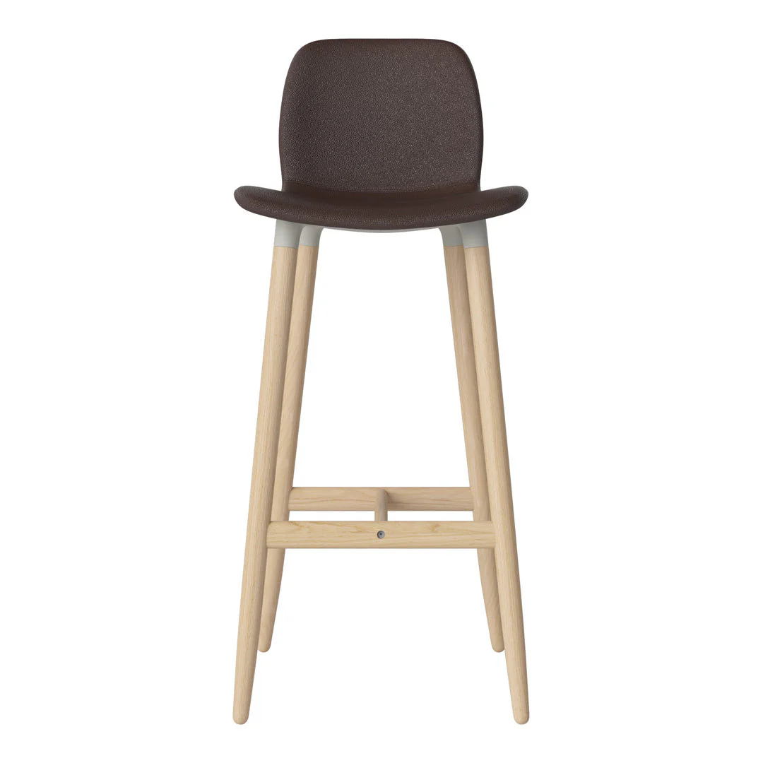 Seed Bar Chair - Upholstered - Oiled Oak Base, White Pigmented - Image 66