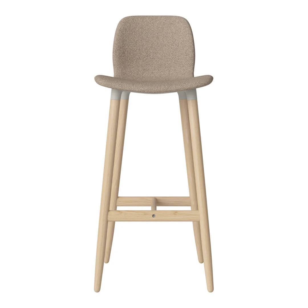 Seed Bar Chair - Upholstered - Oiled Oak Base, White Pigmented - Image 71