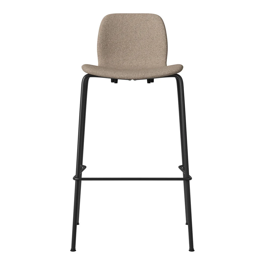 Seed Bar Chair - Upholstered - Steel Base, Black Lacquered - Image 22