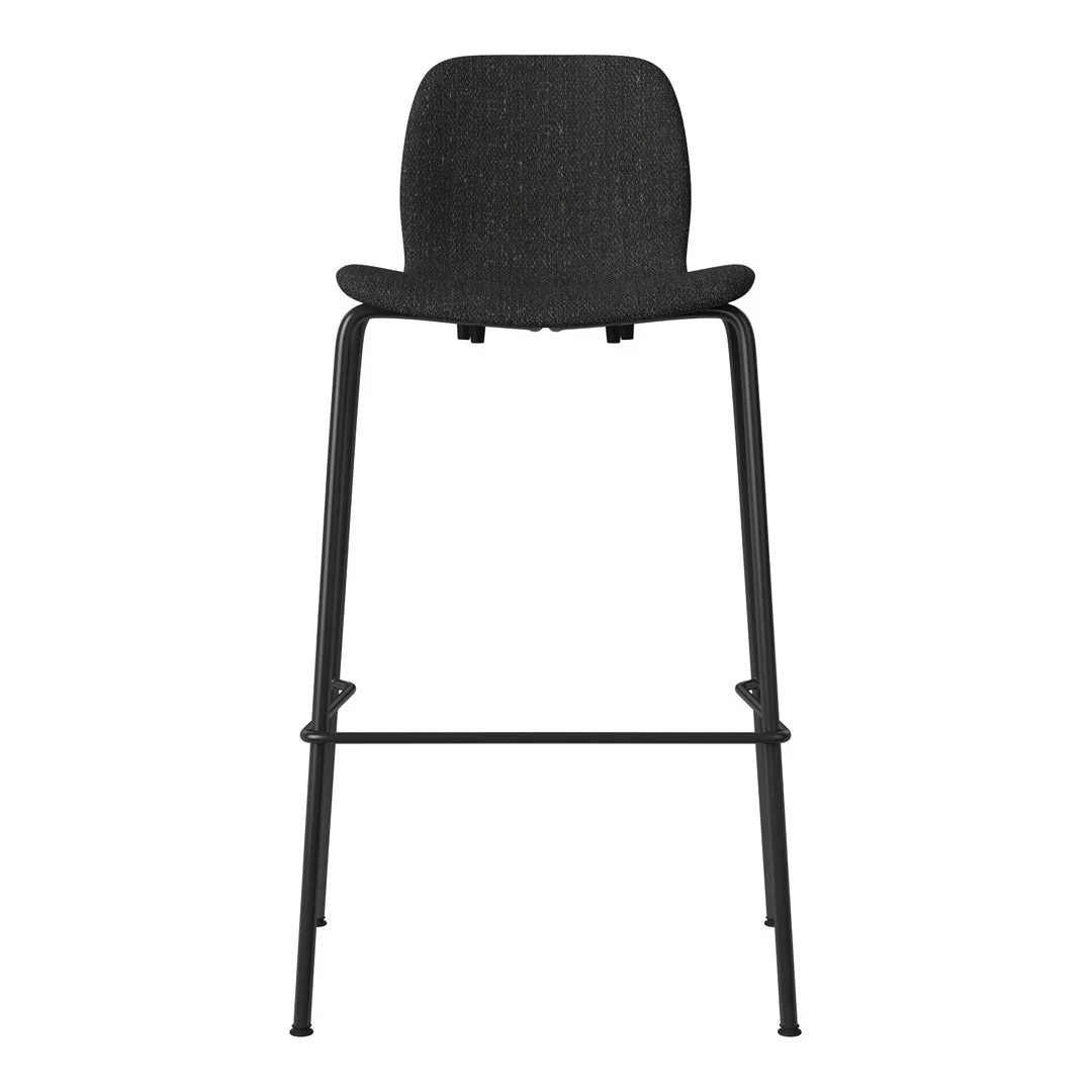 Seed Bar Chair - Upholstered - Steel Base, Black Lacquered - Image 36