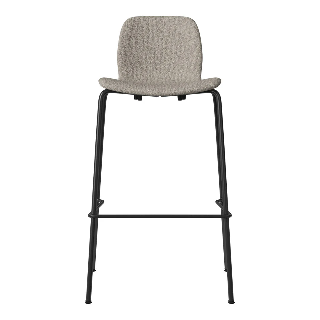 Seed Bar Chair - Upholstered - Steel Base, Black Lacquered - Image 37