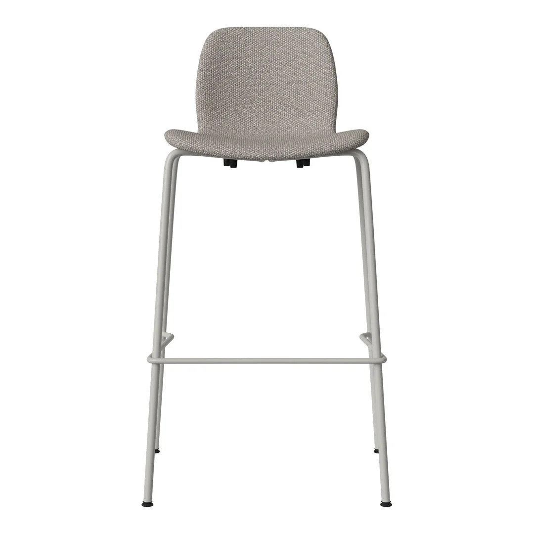 Seed Bar Chair - Upholstered - Steel Base, Grey Lacquered - Image 27