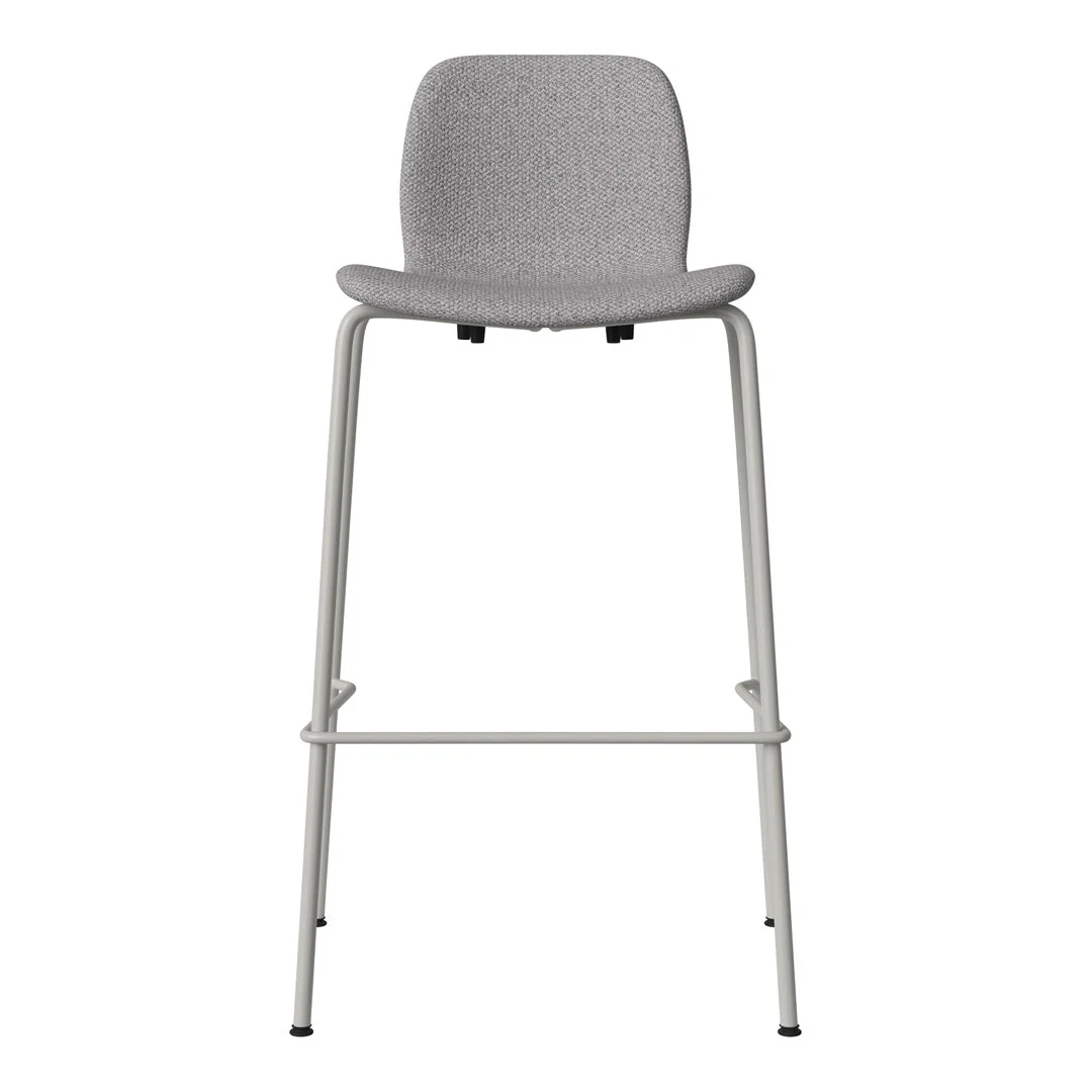 Seed Bar Chair - Upholstered - Steel Base, Grey Lacquered - Image 28