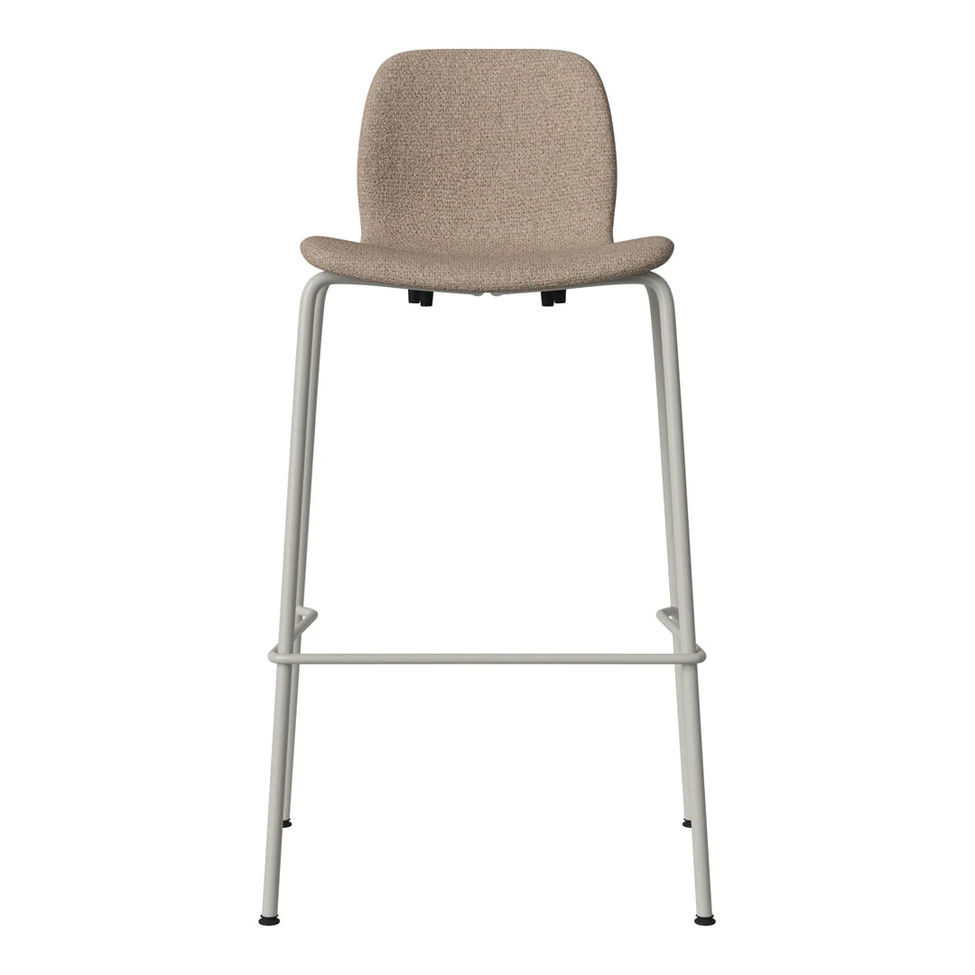 Seed Bar Chair - Upholstered - Steel Base, Grey Lacquered - Image 33