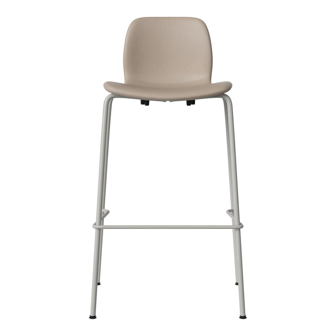 Seed Bar Chair - Upholstered - Steel Base, Grey Lacquered - Image 37