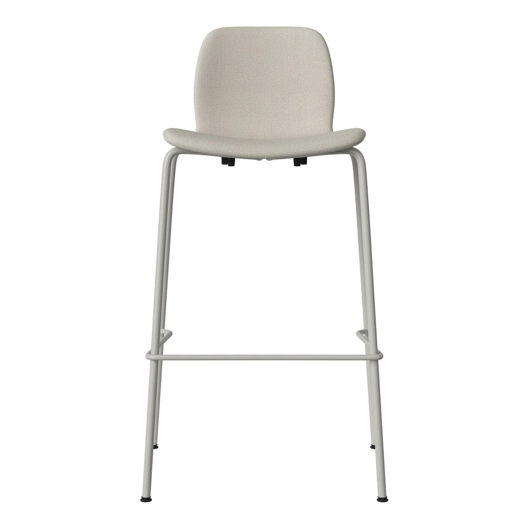 Seed Bar Chair - Upholstered - Steel Base, Grey Lacquered - Image 42