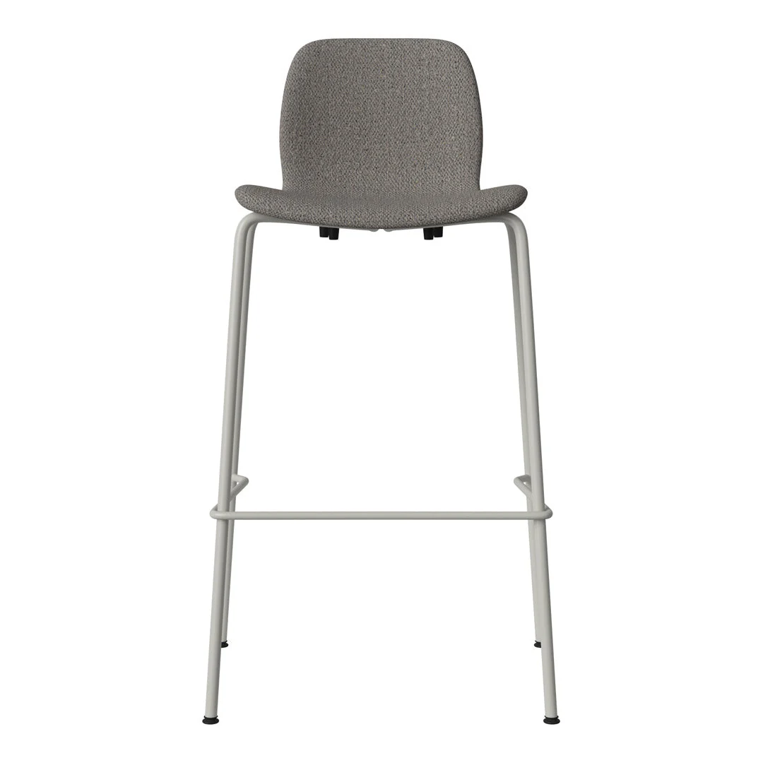Seed Bar Chair - Upholstered - Steel Base, Grey Lacquered - Image 44