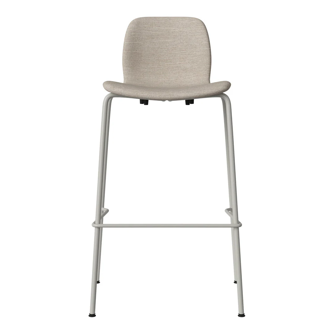 Seed Bar Chair - Upholstered - Steel Base, Grey Lacquered - Image 46