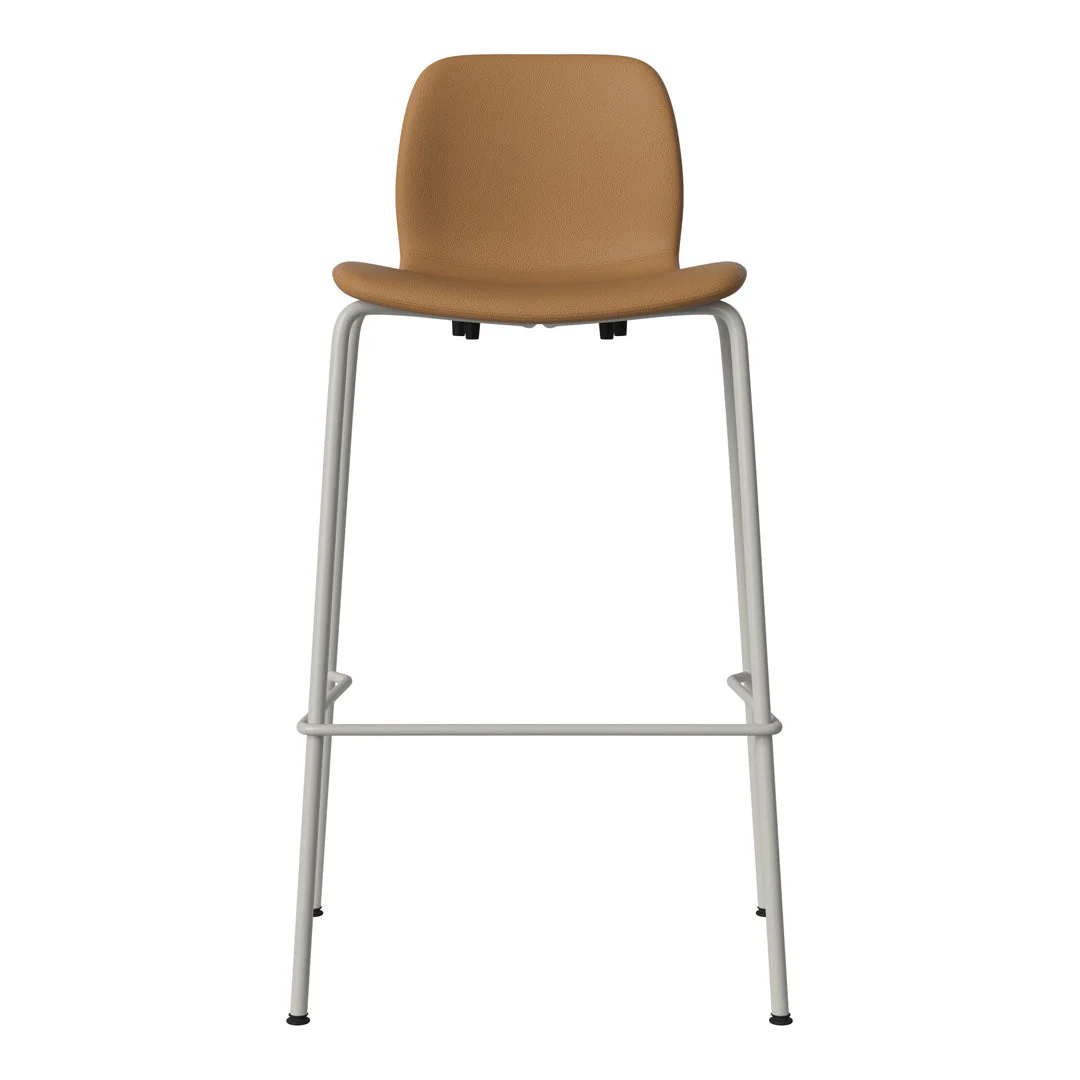 Seed Bar Chair - Upholstered - Steel Base, Grey Lacquered - Image 47