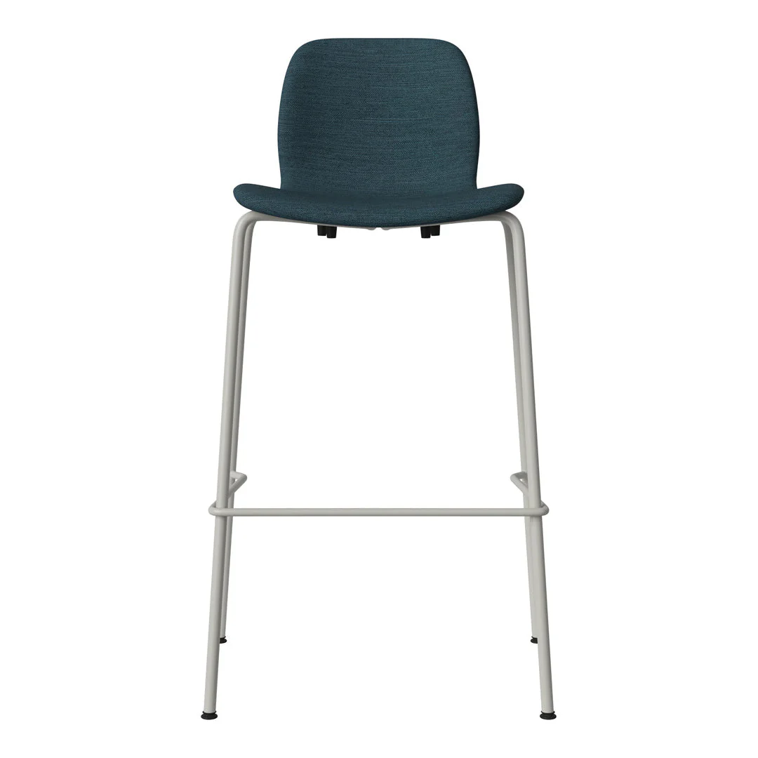 Seed Bar Chair - Upholstered - Steel Base, Grey Lacquered - Image 49
