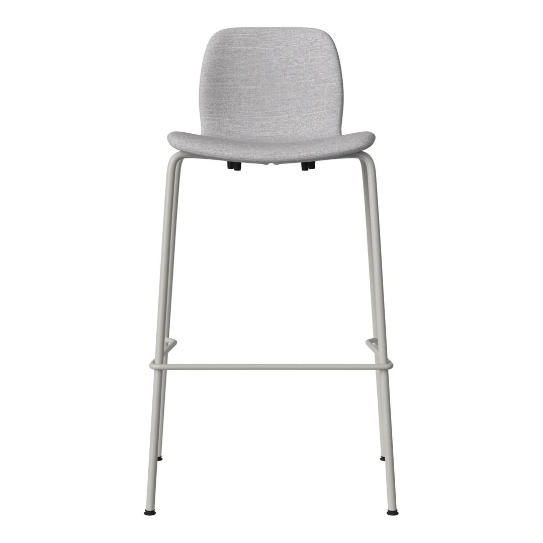 Seed Bar Chair - Upholstered - Steel Base, Grey Lacquered - Image 52