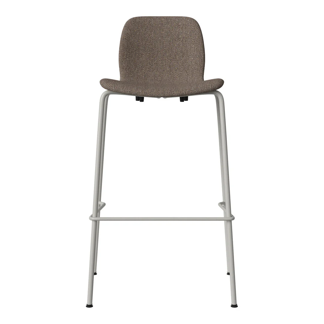 Seed Bar Chair - Upholstered - Steel Base, Grey Lacquered - Image 53
