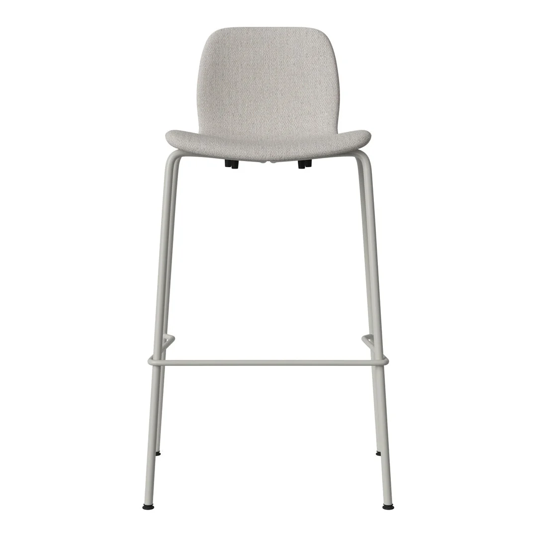 Seed Bar Chair - Upholstered - Steel Base, Grey Lacquered - Image 54