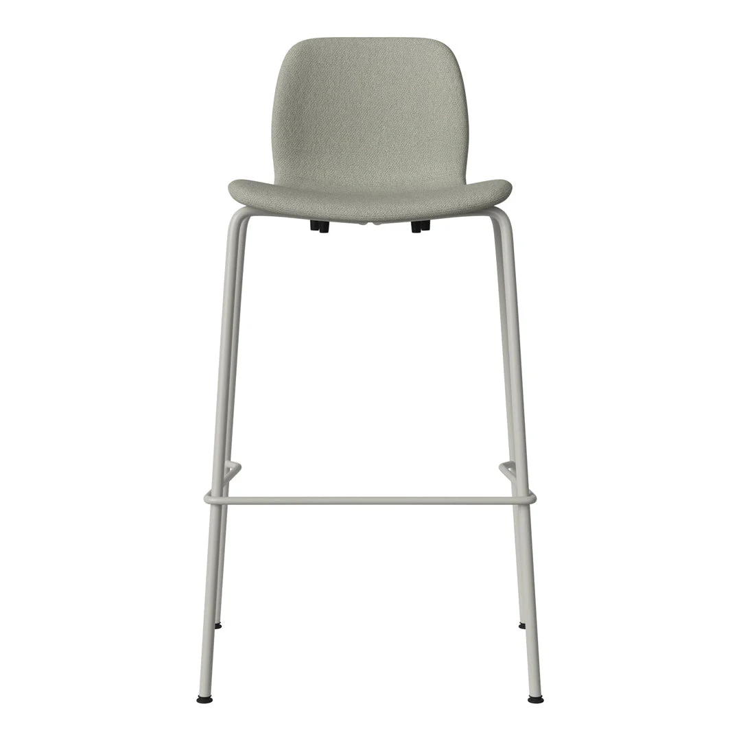 Seed Bar Chair - Upholstered - Steel Base, Grey Lacquered - Image 58