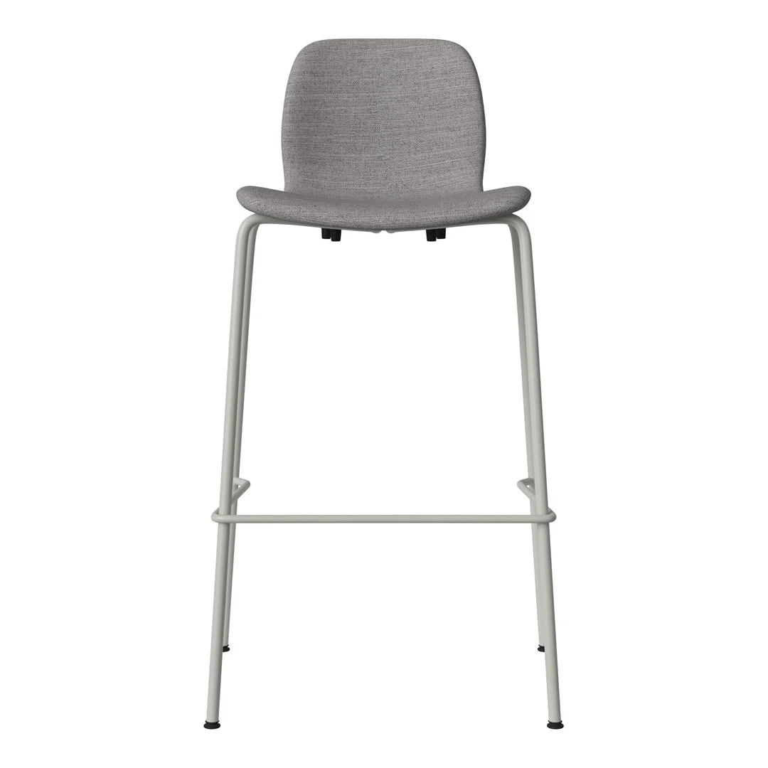 Seed Bar Chair - Upholstered - Steel Base, Grey Lacquered - Image 59