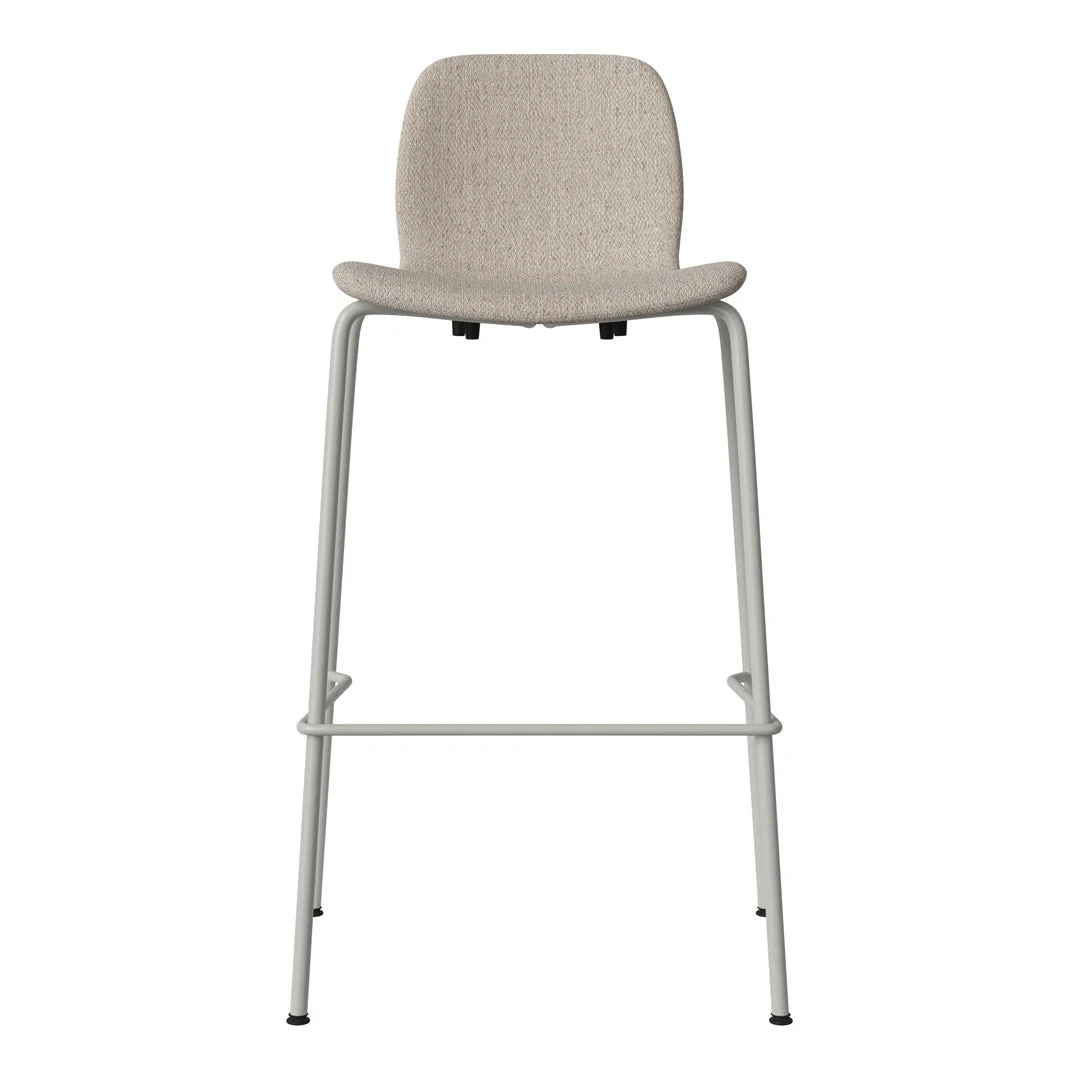 Seed Bar Chair - Upholstered - Steel Base, Grey Lacquered - Image 60