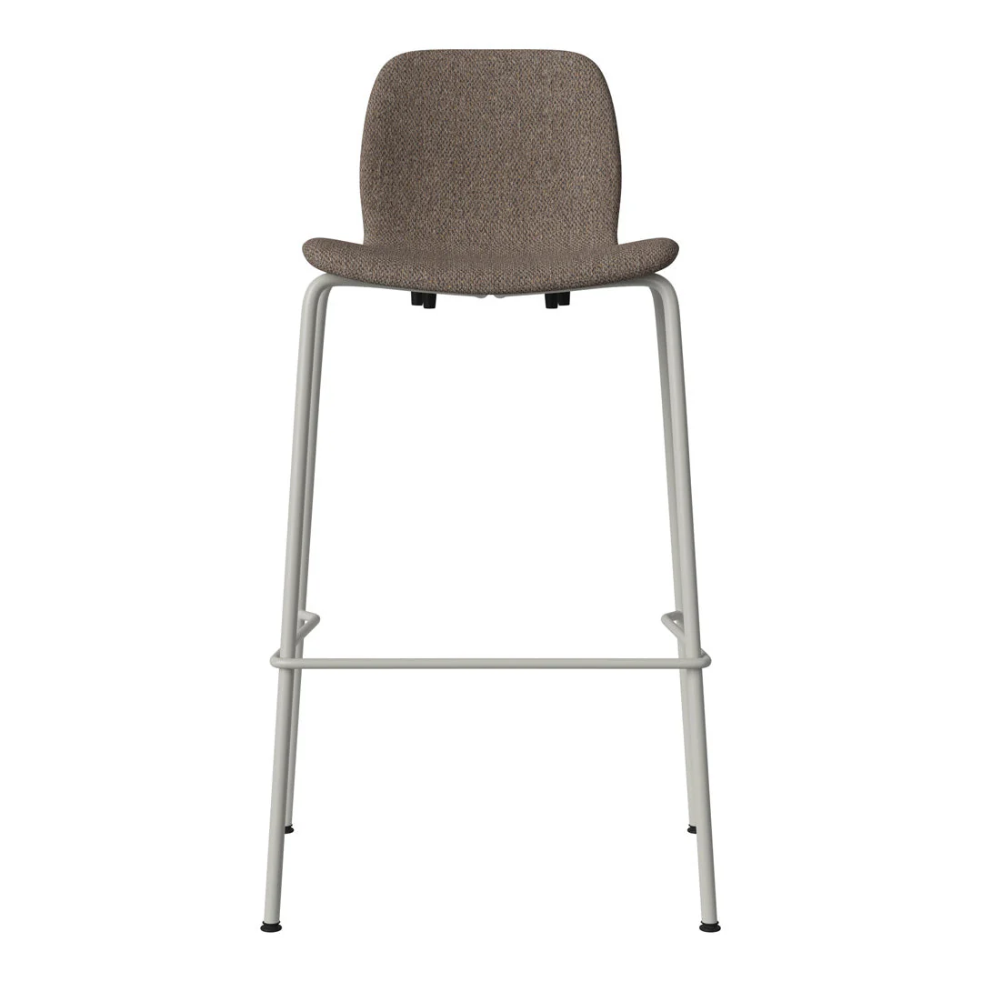 Seed Bar Chair - Upholstered - Steel Base, Grey Lacquered - Image 64