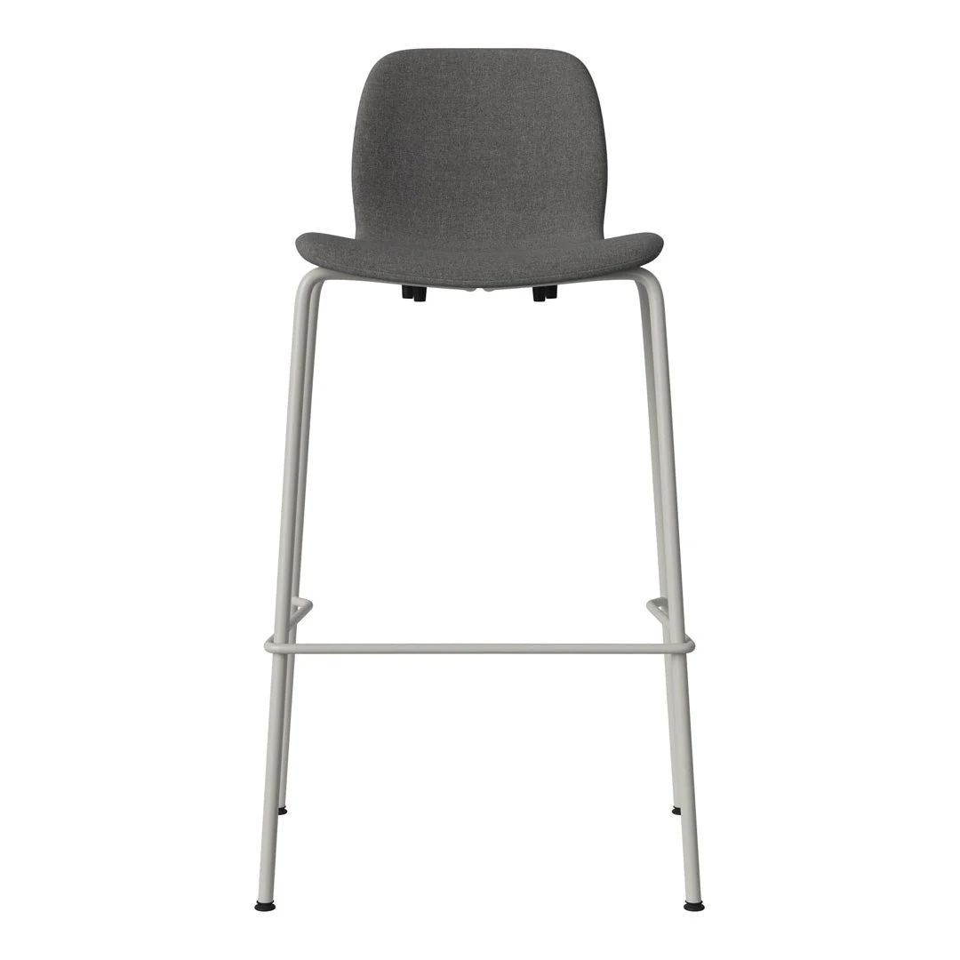 Seed Bar Chair - Upholstered - Steel Base, Grey Lacquered - Image 72